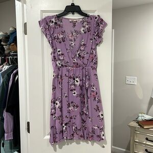 Small purple floral dress
